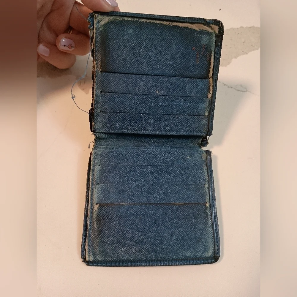 Louis Vuitton men's wallet blue